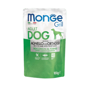 Monge Grill Adult Dog Chunkies Rich in Lamb with Vegetables