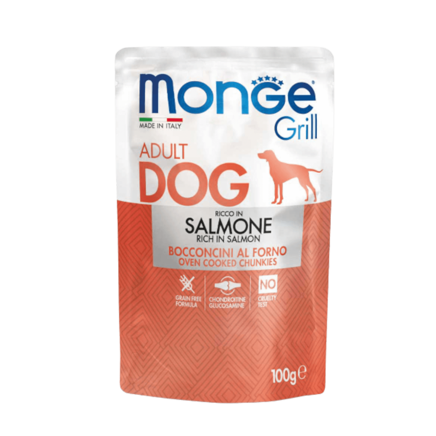 Monge Grill Adult Dog Chunkies - Rich in Salmon Monge Grill Adult Dog Chunkies Rich in Salmon