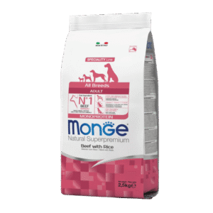 Monge Natural Superpremium All Breeds Adult - Beef with Rice Monge Natural Superpremium All Breeds Adult Beef with Rice