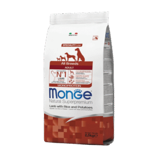 Monge Natural Superpremium All Breeds Adult - Lamb with Rice and Potatoes Monge Natural Superpremium All Breeds Adult Lamb with Rice and Potatoes