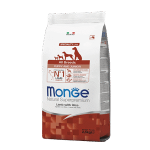 Monge Natural Superpremium All Breeds Puppy and Junior Lamb with Rice Monge Natural Superpremium All Breeds Puppy and Junior Lamb with Rice