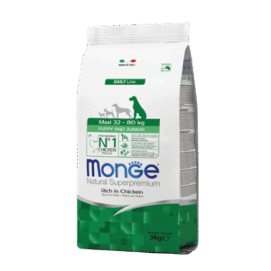 Monge Natural Superpremium Maxi Puppy and Junior - Rich in Chicken Monge Natural Superpremium Maxi Puppy and Junior Rich in Chicken