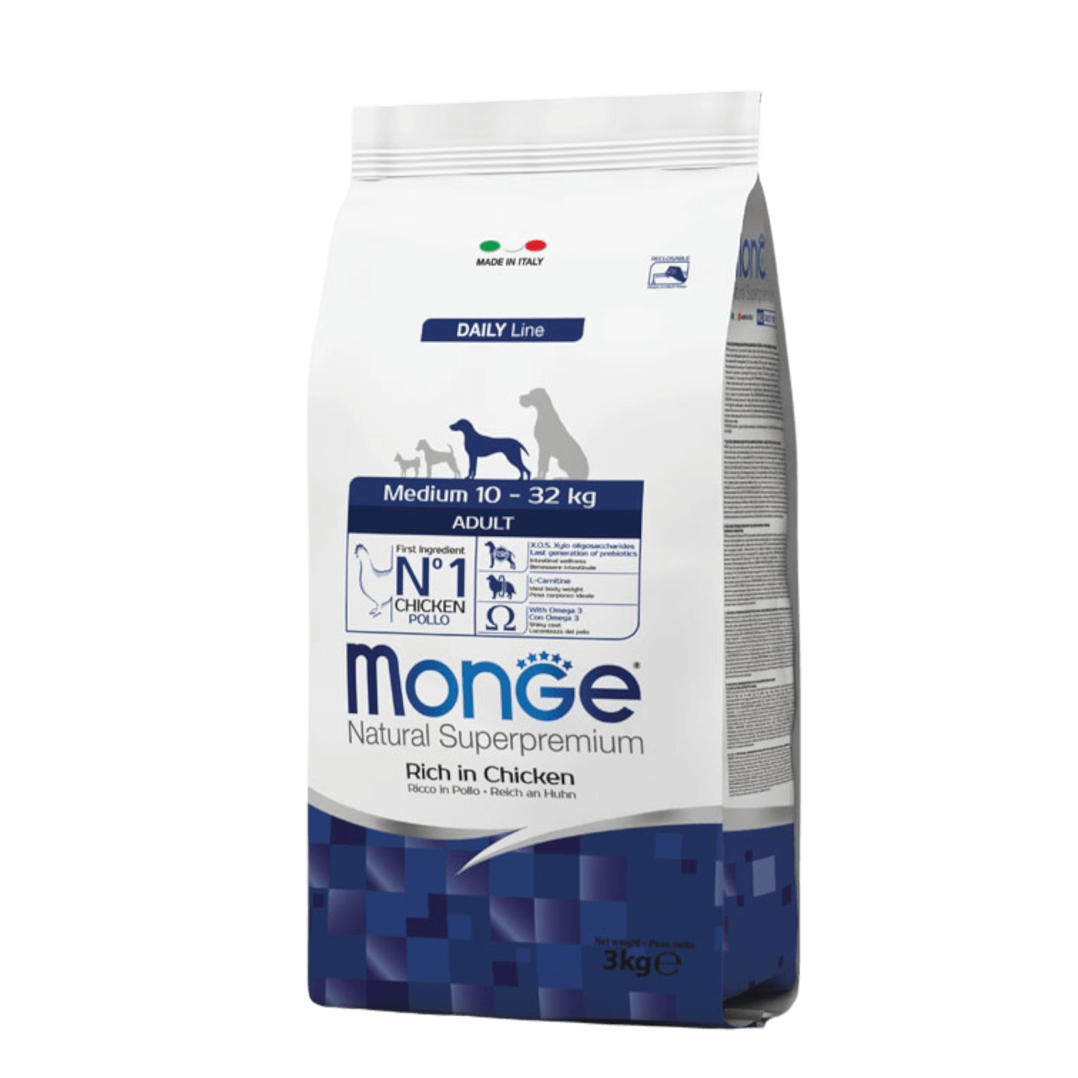 Monge Natural Superpremium Medium Adult - Rich in Chicken Monge Natural Superpremium Medium Adult Rich in Chicken