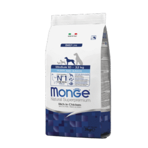 Monge Natural Superpremium Medium Puppy and Junior - Rich in Chicken Monge Natural Superpremium Medium Puppy and Junior Rich in Chicken