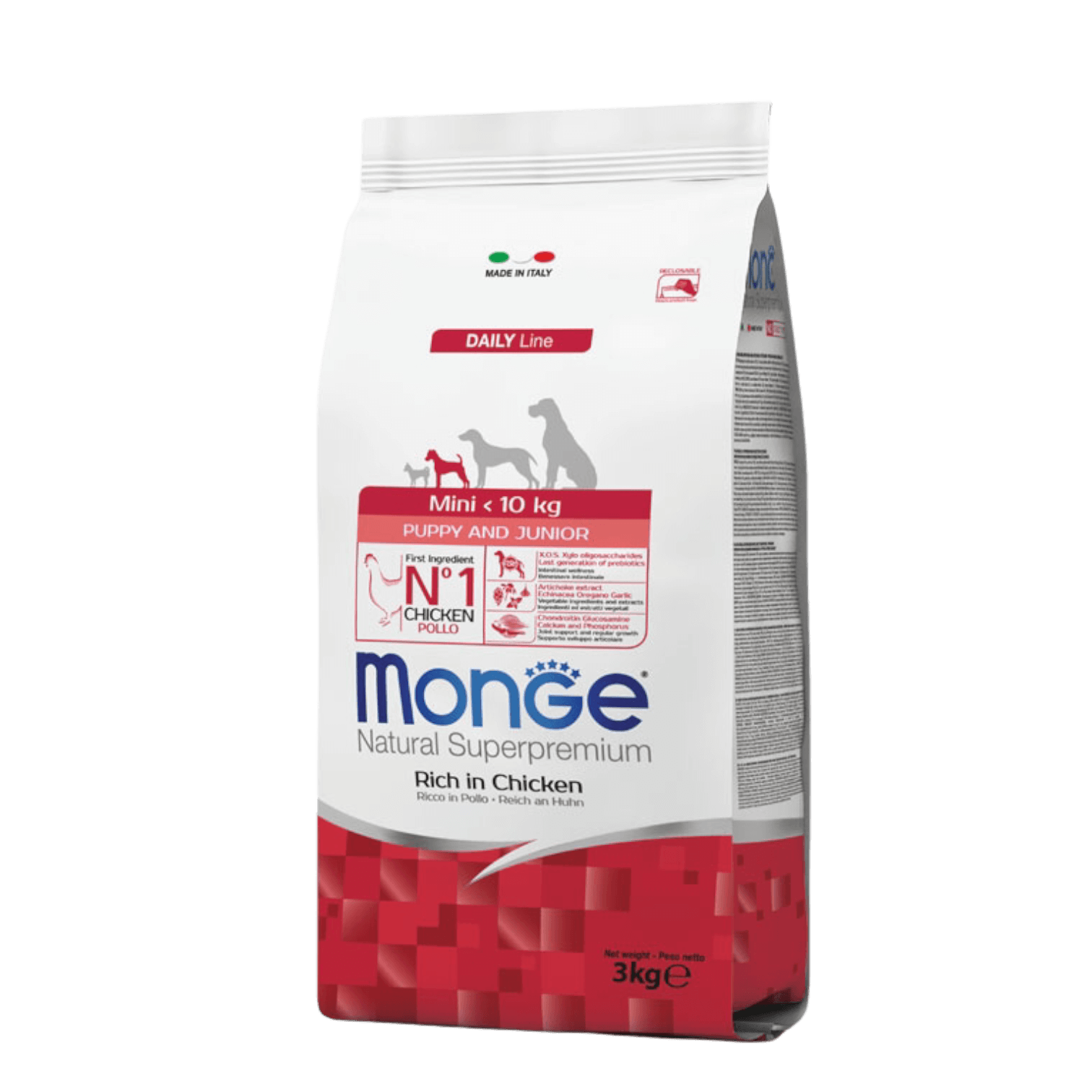 Monge Natural Superpremium Mini Puppy and Junior - Rich in Chicken Monge Natural Superpremium Mini Puppy and Junior Rich in Chicken
