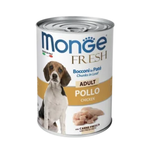 Monge Fresh Adult Dog Chunks in Loaf with Chicken
