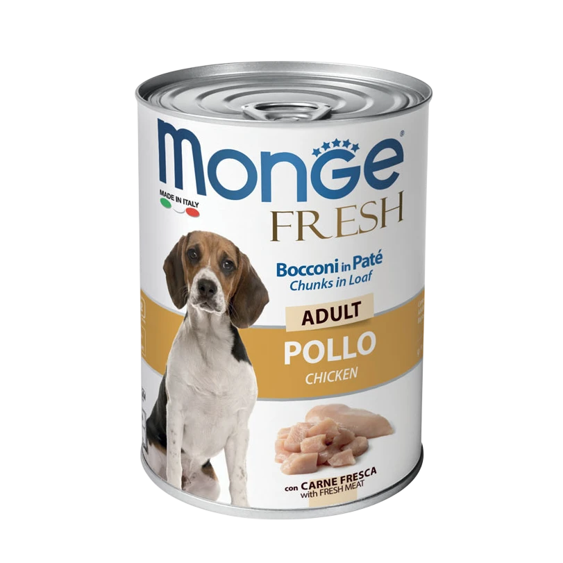 Monge Fresh Adult Dog - Chunks in Loaf with Chicken-Photoroom Monge Fresh Adult Dog Chunks in Loaf with Chicken